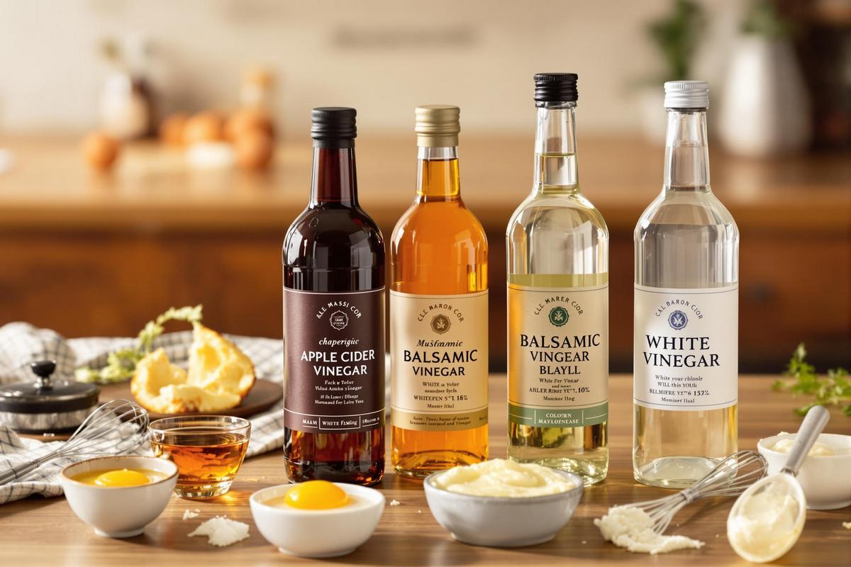 Pourquoi le choix du vinaigre est important pour la mayonnaise