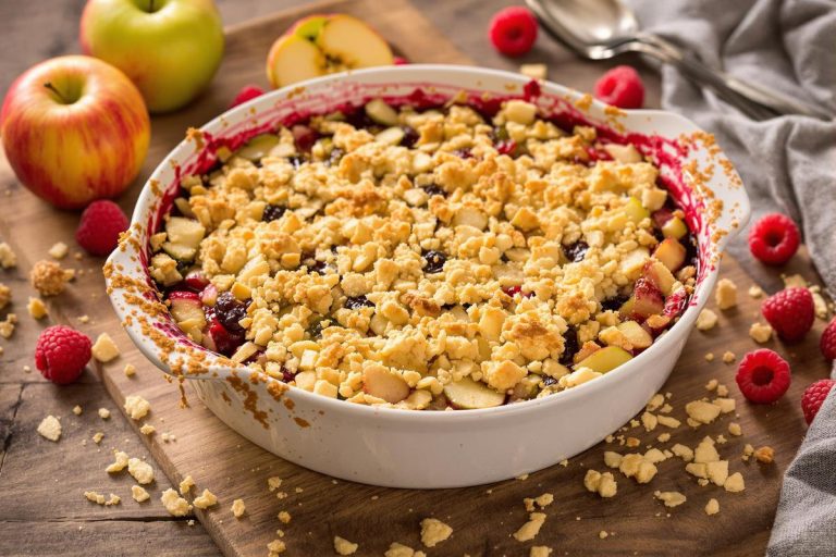 Crumble sans poudre d'amande : recette facile et délicieuse
