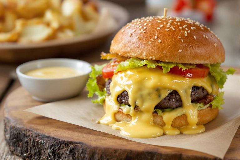 Délicieuse sauce pour burger raclette