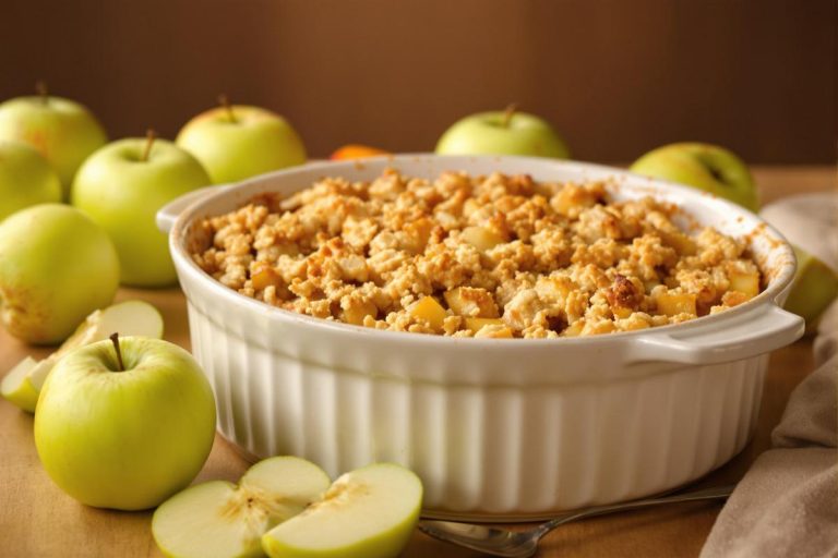 crumble aux pommes facile et leger