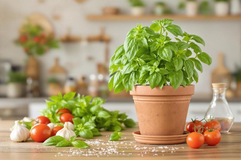 Arrêtez de couper votre basilic en pot n’importe comment : la méthode pour qu’il repousse et reste bien fourni