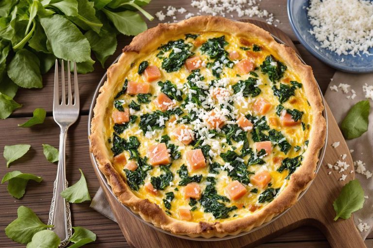 Recette de quiche aux épinards et saumon fumé: un mariage savoureux facile à réaliser