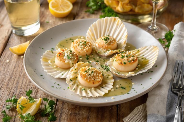 Recette des coquilles saint jacques a la bretonne