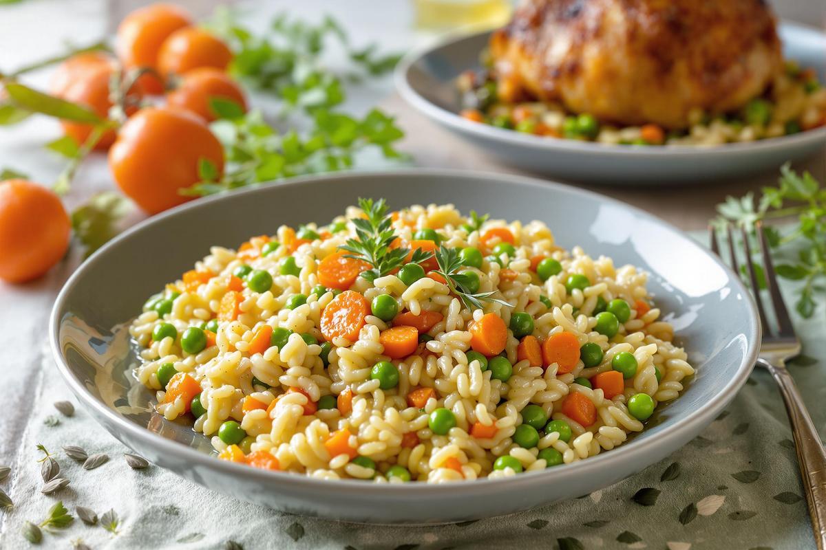 Oubliez la purée, ce risotto aux légumes du printemps est l'accompagnement parfait pour le gigot d'agneau