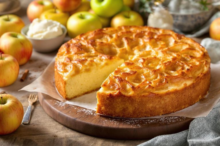 Simple comme bonjour et délicieux comme toujours : Julie Andrieu dévoile sa recette préférée de gâteau aux pommes